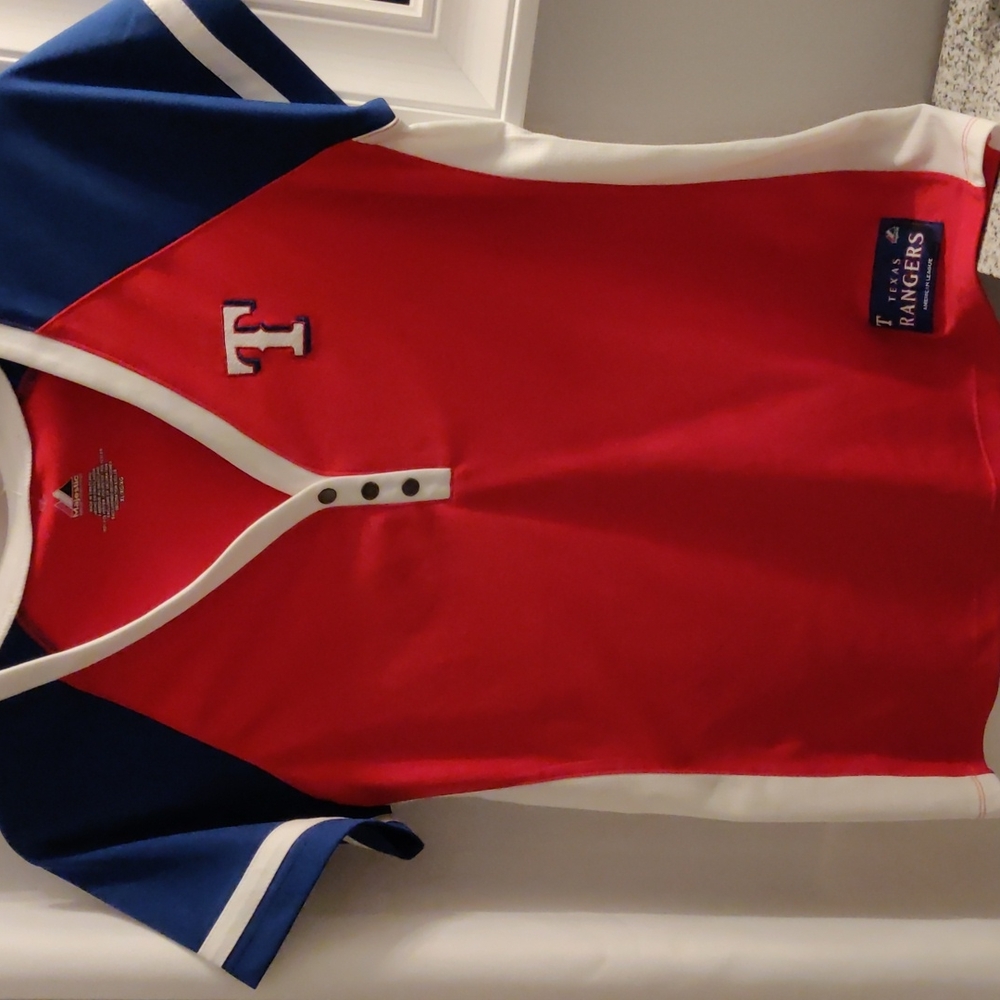 Majestic Texas Rangers Jersey material shirt